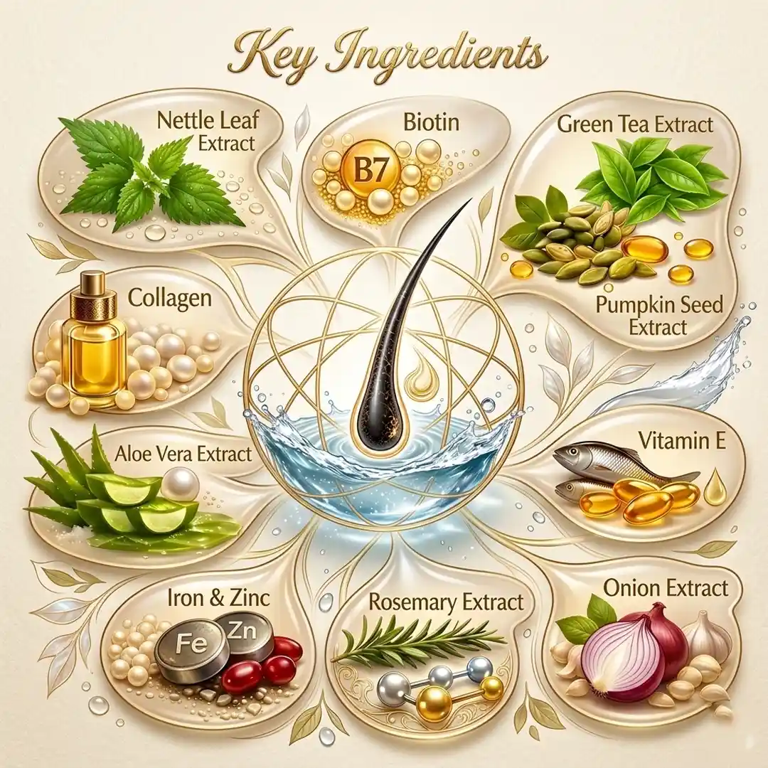 Organic Hair Regrowing Spray Key Ingredients